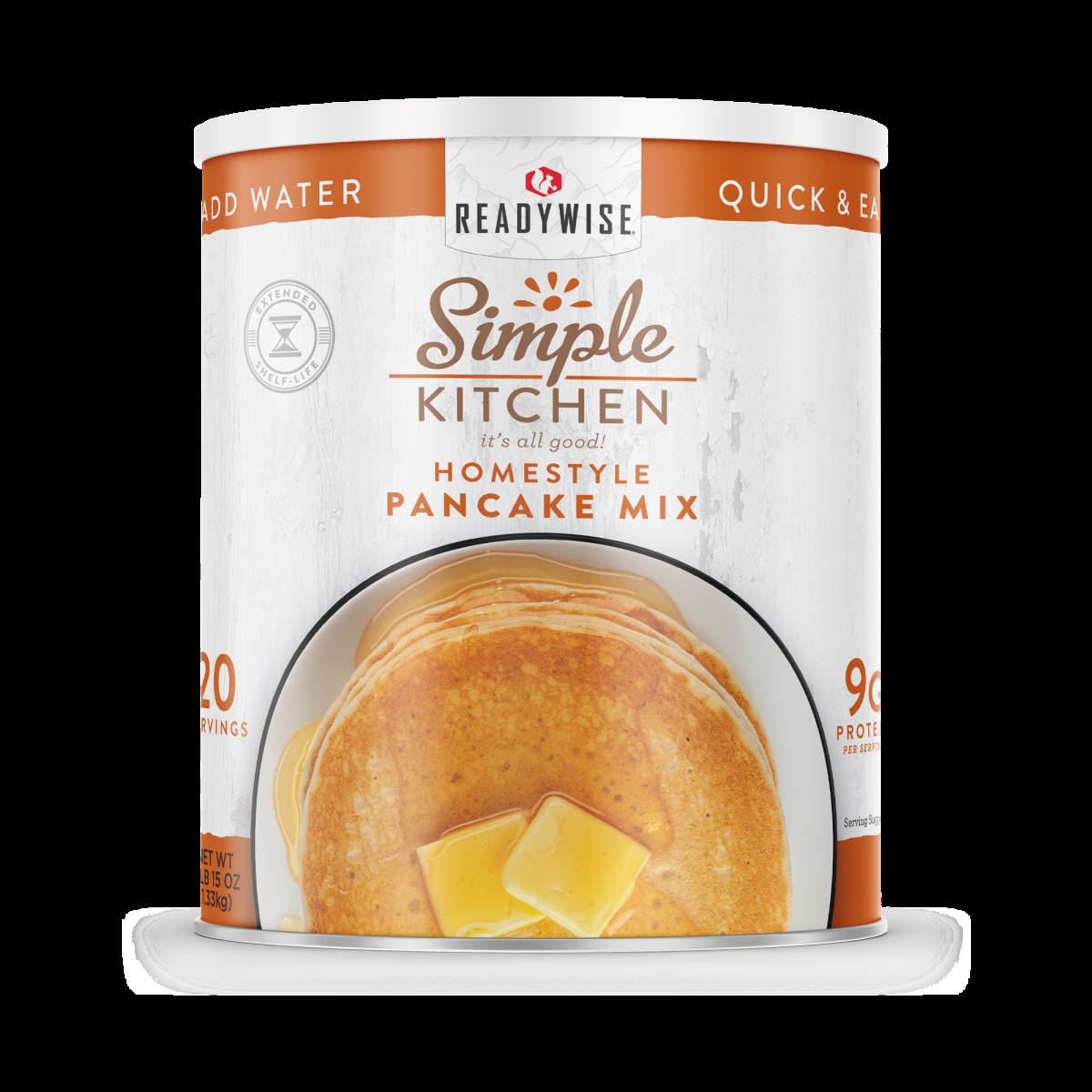 Picture of ReadyWise RWSKCN03-014 6.25 x 6.25 x 7 in. Simple Kitchen Pancake Mix - 20 Serving Can