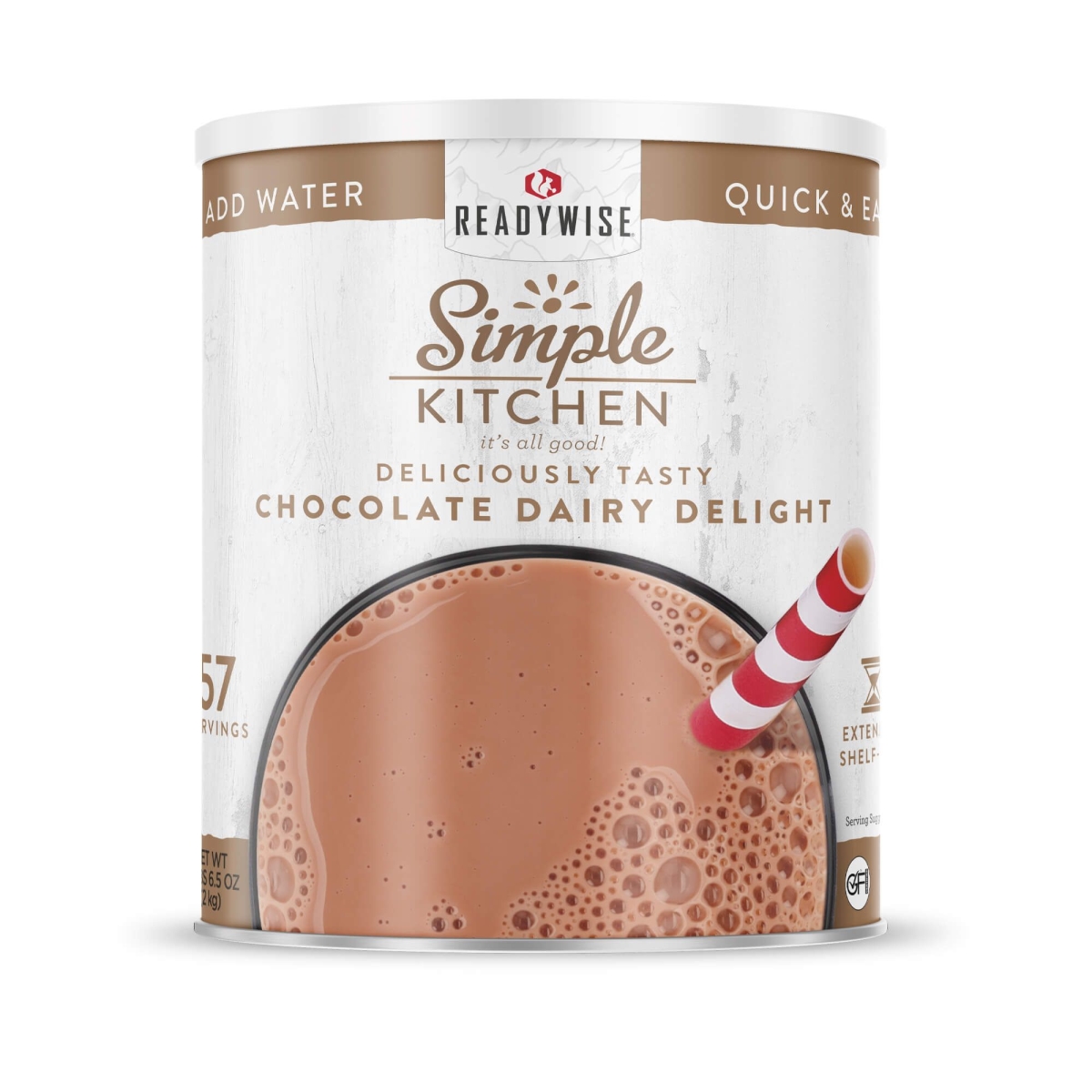 Picture of ReadyWise RWSKCN03-017 6.25 x 6.25 x 7 in. Simple Kitchen Chocolate Dairy Delight - 57 Serving Can