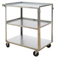 Wesco Industrial 260291 Cart, Stainless Steel Shelf 30-3 by 4 in. x 18-3 by 8 in.