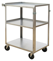 Picture of Wesco Industrial 260292 Cart, Stainless Steel Shelf 27-5 by 8 in. x 16-3 by 4 in.