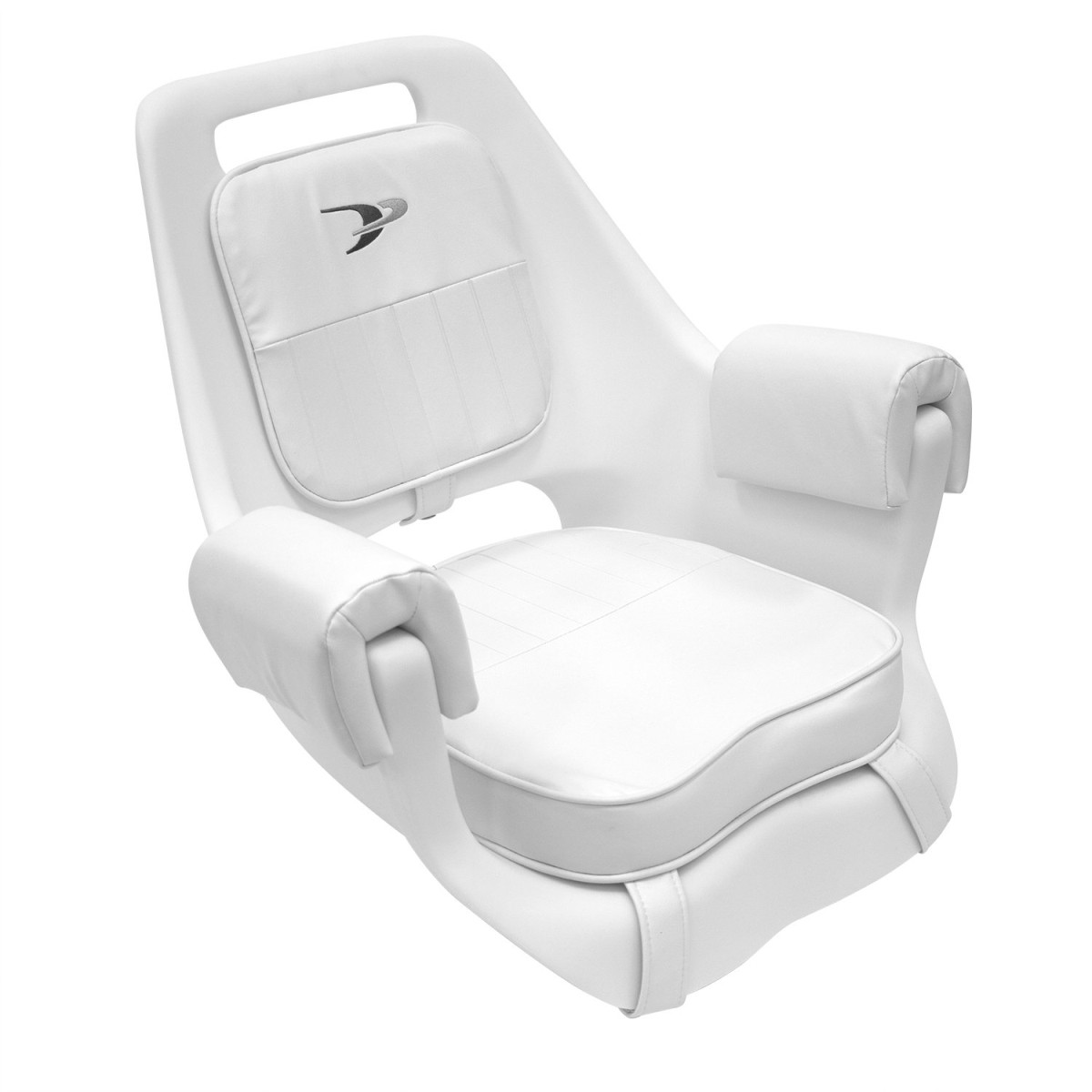 Deluxe Pilot Chair with Cushions & Mounting Plate, White -  Go-for-Gold, GO3273876