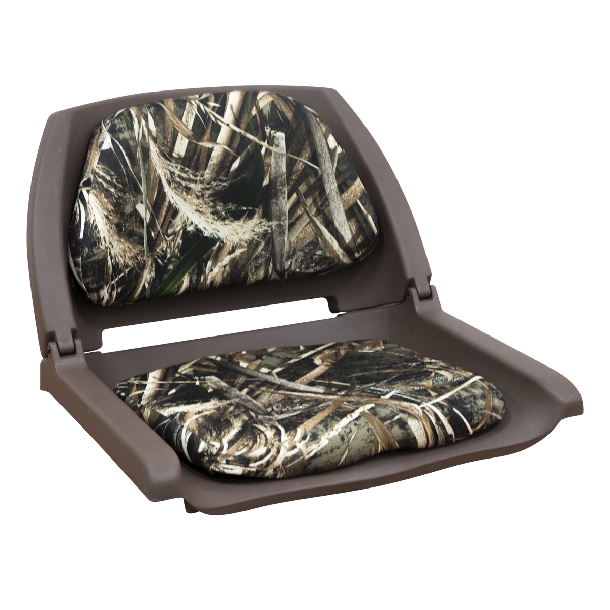 Camo Padded Plastic Fold Down Chair, Advantage Max 5