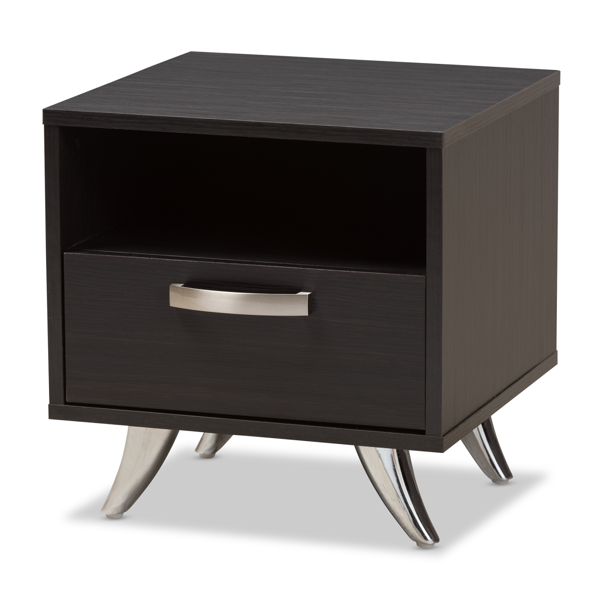 Picture of Baxton Studio ST 3040-02-Dark Brown-NS Warwick Modern & Contemporary Espresso Brown Finished Wood End Table