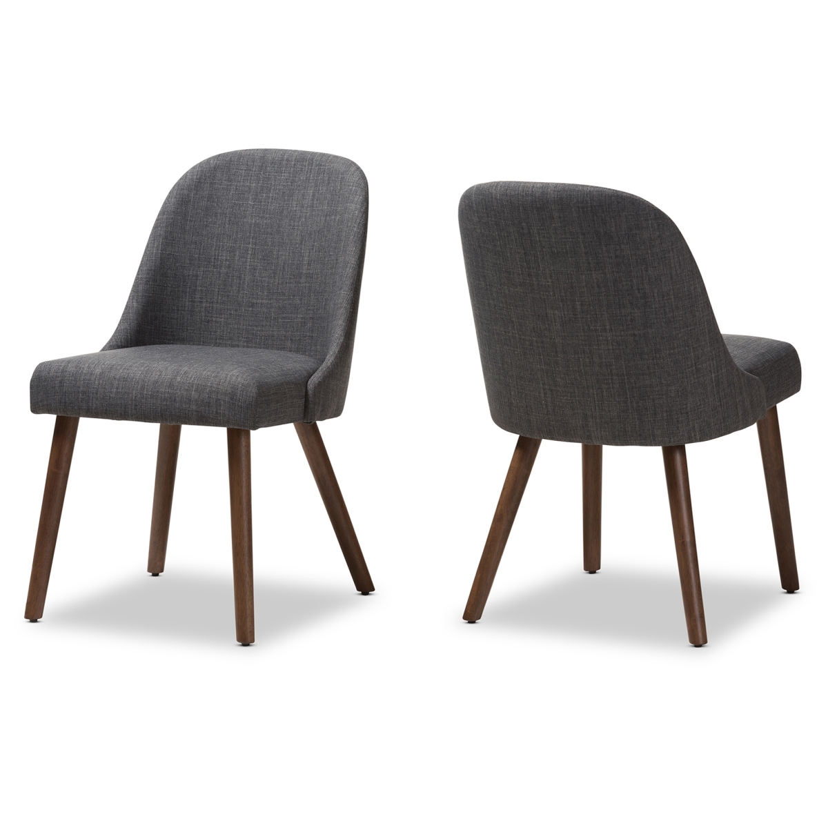 Cody-Dark Grey-DC Cody Mid-Century Modern Dining Chair, Dark Grey - 2 Piece set -  Baxton Studio, 842507123246