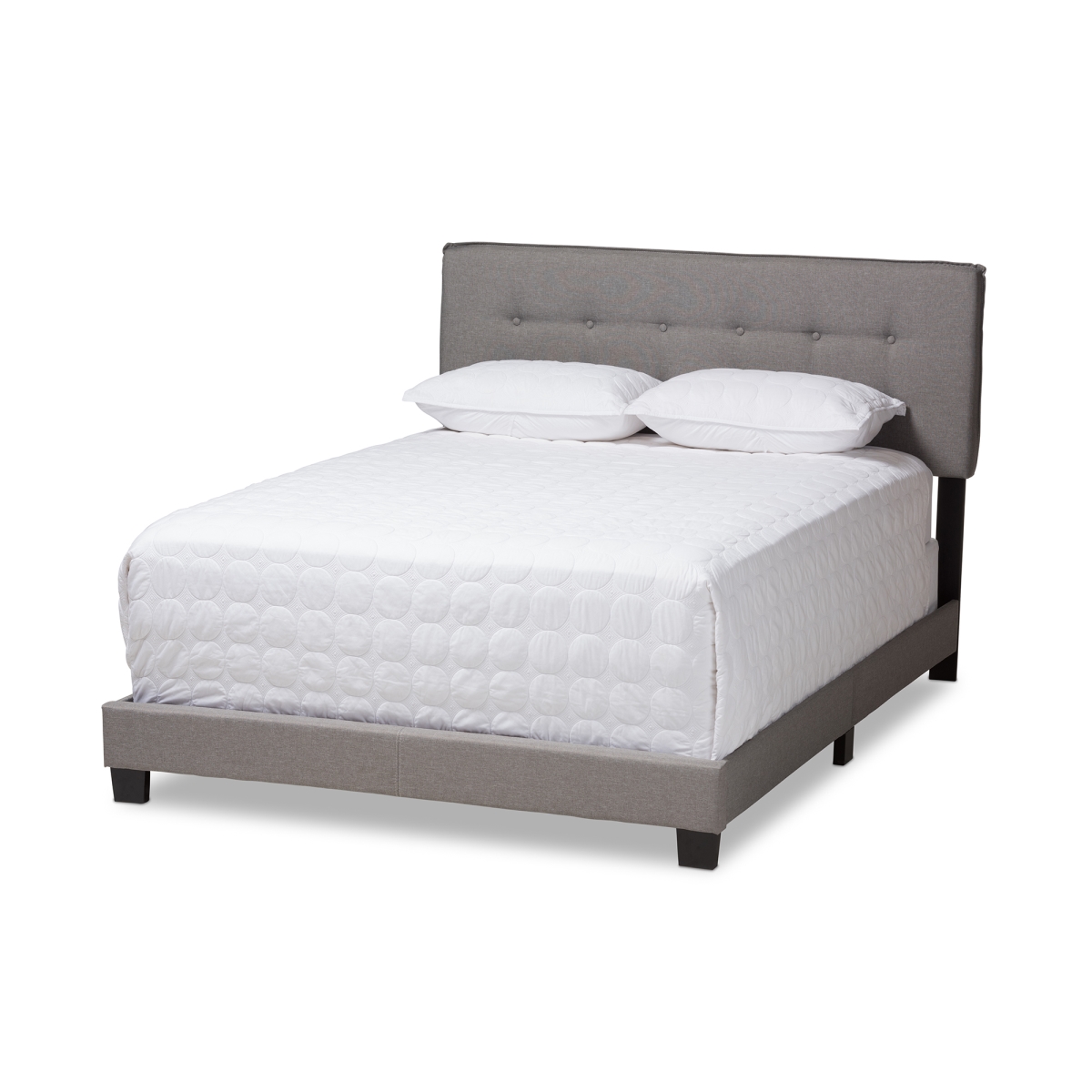 Picture of Baxton Studio CF8747-M-Light Grey-King Audrey Modern & Contemporary Light Grey Fabric Upholstered King Size Bed