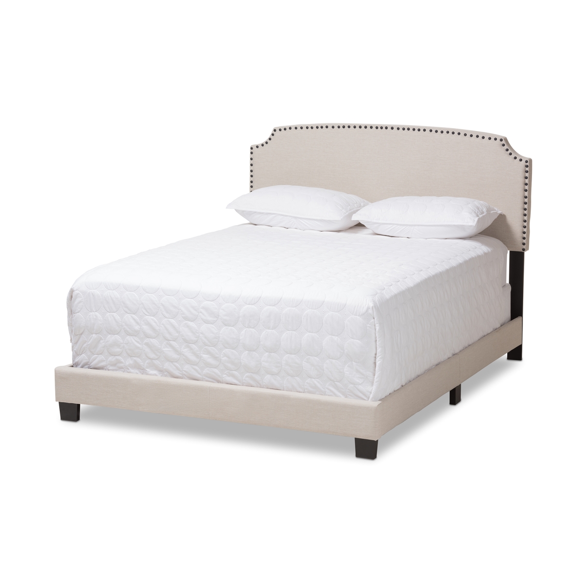 CF8747-S-Light Beige-Queen Odette Modern & Contemporary Light Beige Fabric Upholstered Queen Size Bed