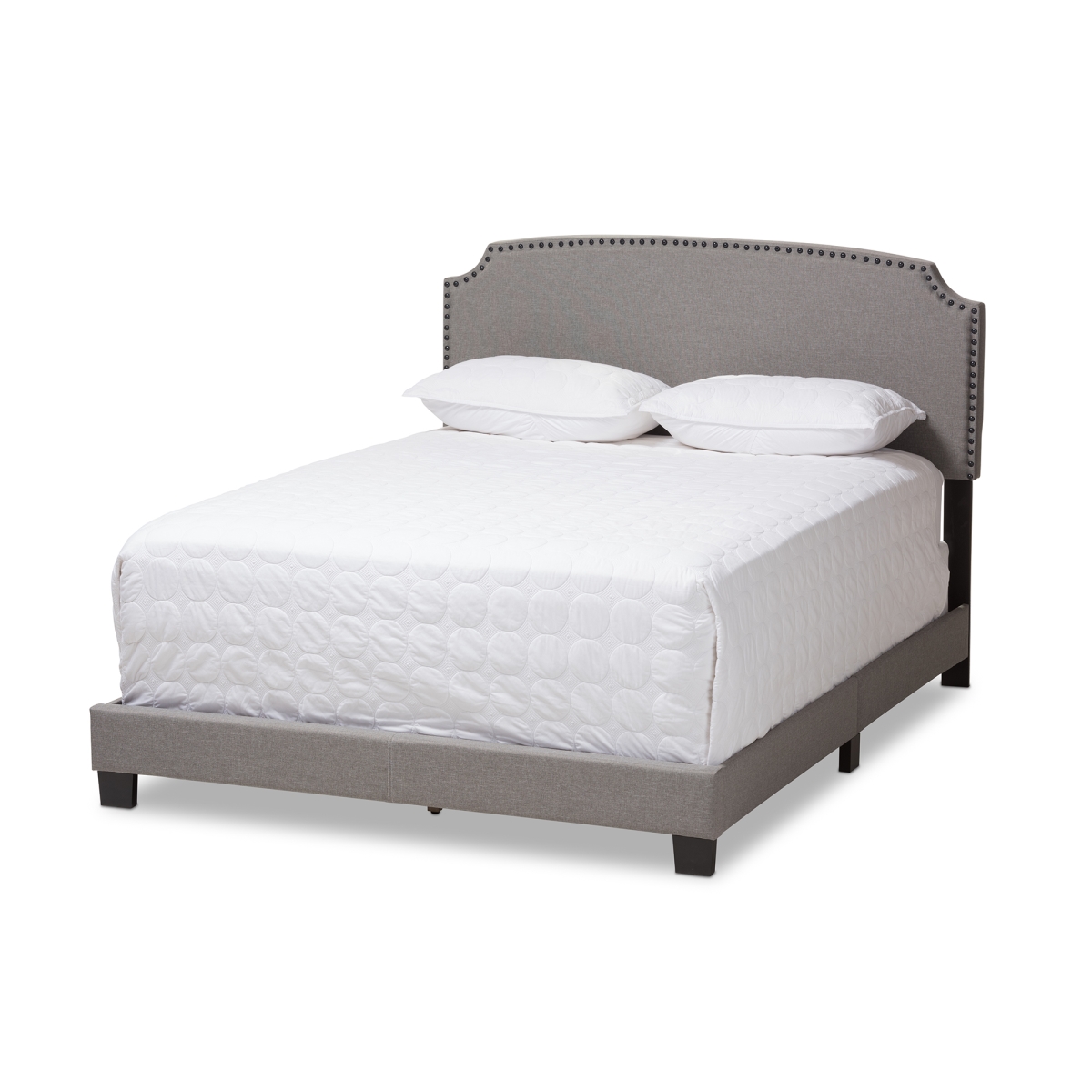 Picture of Baxton Studio CF8747-S-Light Grey-King Odette Modern & Contemporary Light Grey Fabric Upholstered King Size Bed