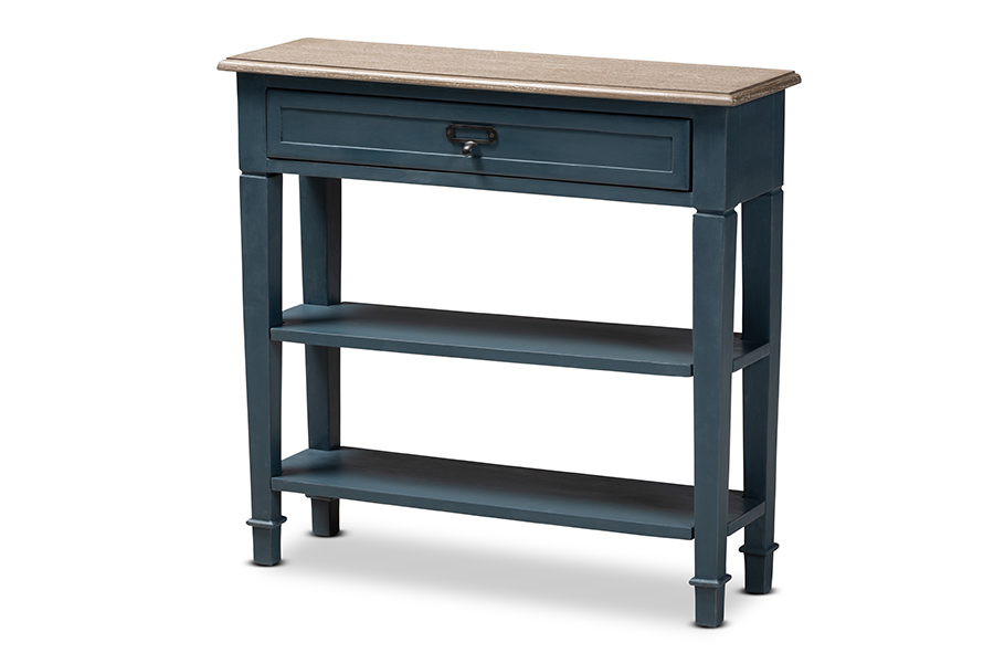 Picture of Baxton Studio CHR10VM-M B-C-Blue Spruce Dauphine French Provincial Blue Spruce Fiinished Wood Accent Console Table