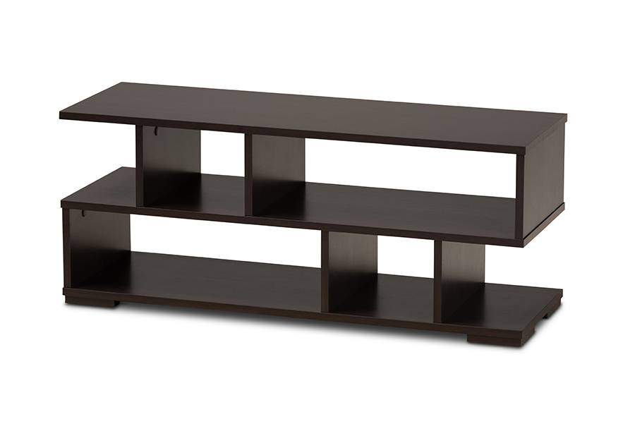 Picture of Baxton Studio TV8001-Wenge-TV Arne Modern & Contemporary Dark Brown Finished Wood TV Stand