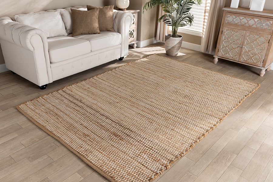 Osage-Natural-Rug Baxton Studio Osage Modern & Contemporary Handwoven Hemp Blend Area Rug, Natural
