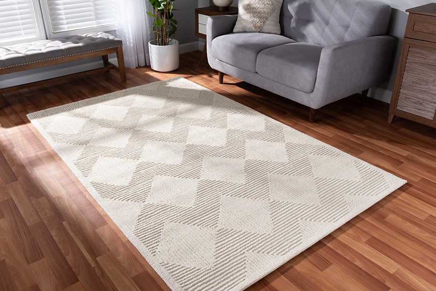 Sovanna-Ivory-Rug Baxton Studio Sovanna Modern & Contemporary Hand-Tufted Wool Area Rug, Ivory