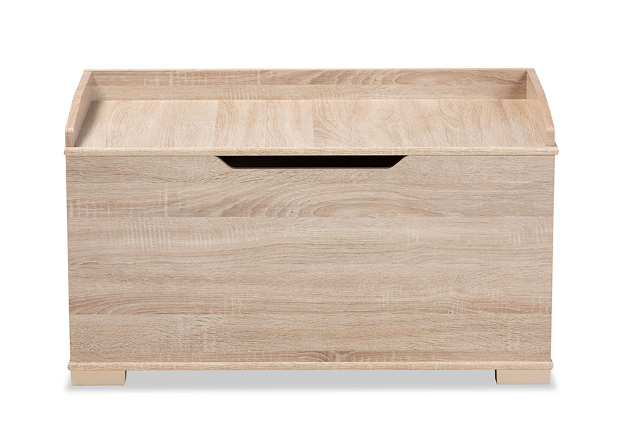 Picture of Baxton Studio SECHC150140WI-Hana Oak-Cat House 20.1 x 35.4 x 18.9 in. Mariam Modern & Contemporary Wood Cat Litter Box Cover House&#44; Oak
