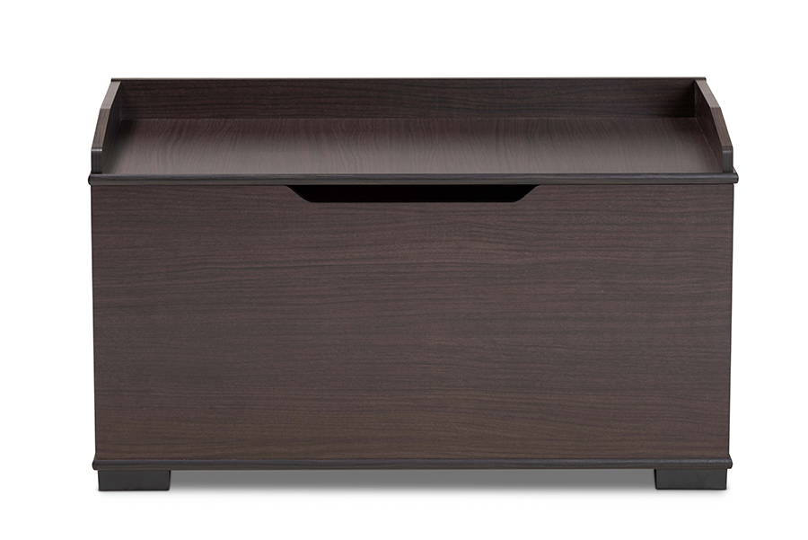 Picture of Baxton Studio SECHC150140WI-Modi Wenge-Cat House 20.1 x 35.4 x 18.9 in. Mariam Modern & Contemporary Wood Cat Litter Box Cover House&#44; Dark Brown