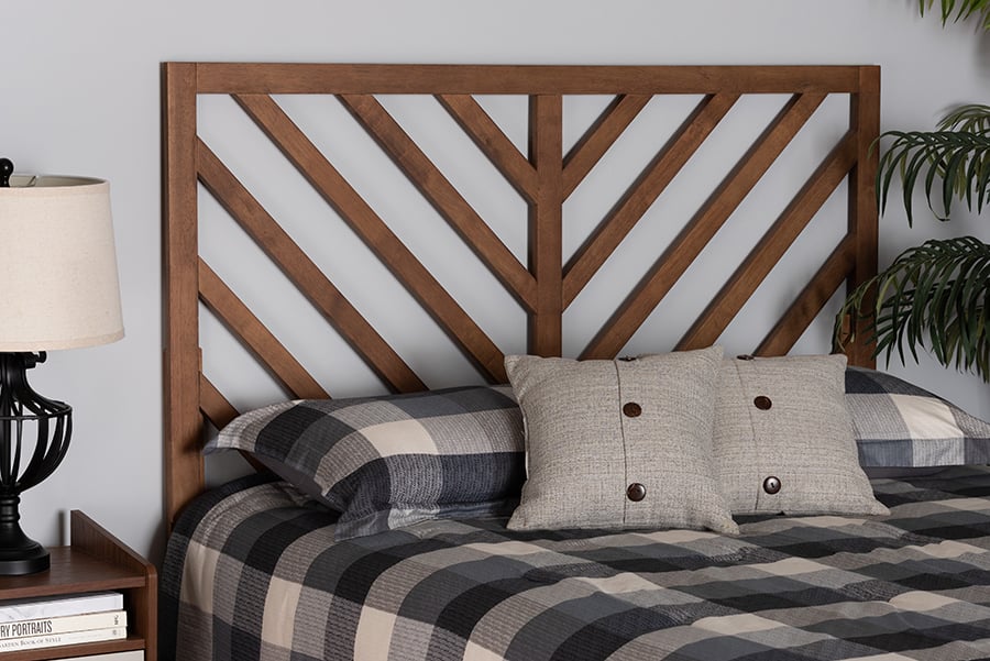 193271349470 Belisma Modern & Contemporary Wood Headboard, Ash Walnut - King Size -  Baxton Studio