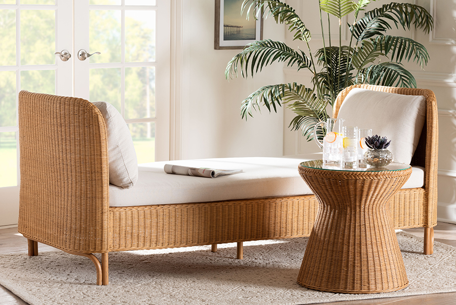 193271429653 Diva Bohemian Light Honey Rattan Daybed