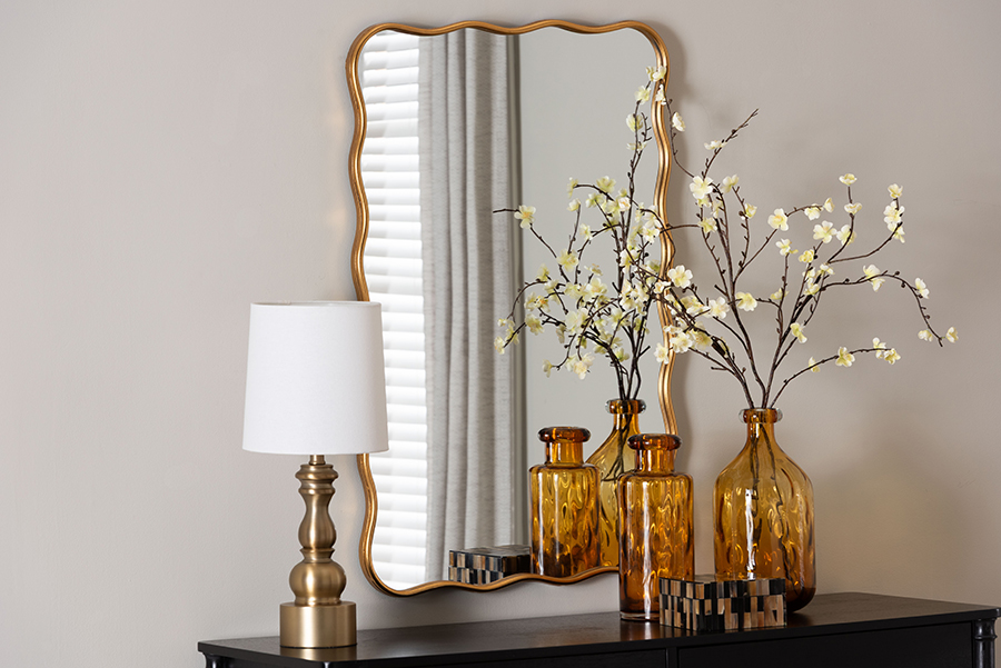 Baxton Studio Wholesale Interiors Baxton Studio Cassara Wall Mirror
