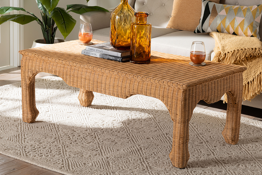 bali & pari Wholesale Interiors bali and pari Abena Rattan Coffee Table Rectangle