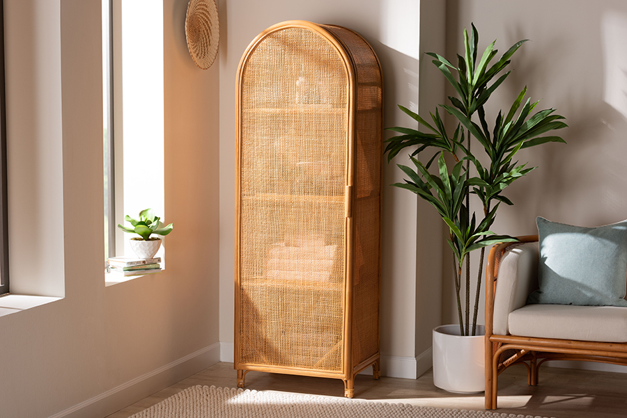 bali & pari Wholesale Interiors bali and pari Paloma Rattan Cabinet with Shelves