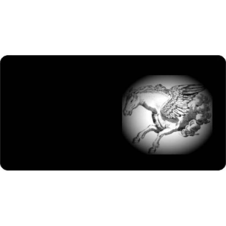 LPO3247 6 x 12 in. Offset Pegasus Photo License Plate