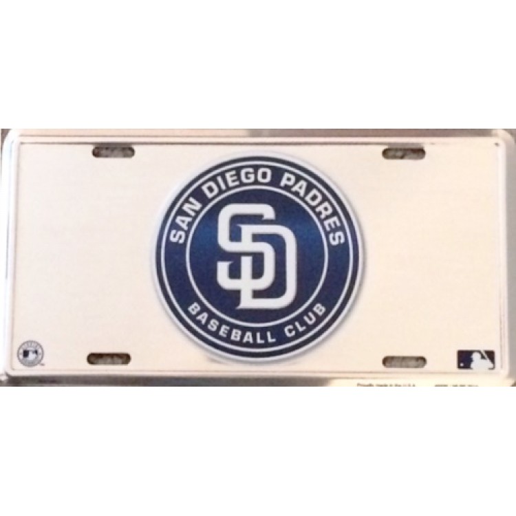 SUP50055-2 6 x 12 in. San Diego Padres Anodized License Plate