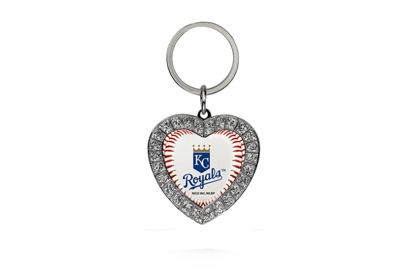 Picture of 212 Main MKH4401 Kansas City Royals Bling Rhinestone Heart Key Chain