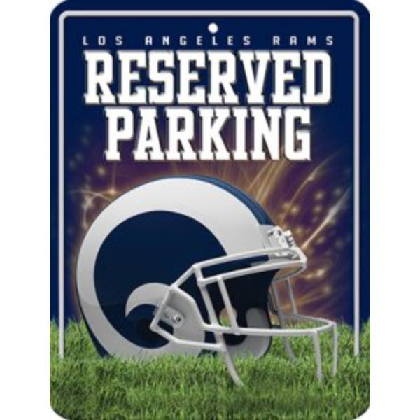 PSM3003 8 x 11 in. Los Angeles Rams Metal Parking Sign