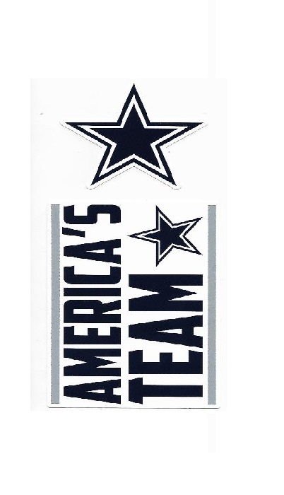 Picture of 212 Main DSS1801 3.5 in. Dallas Cowboys Double Up Die Cut Vinyl Stickers