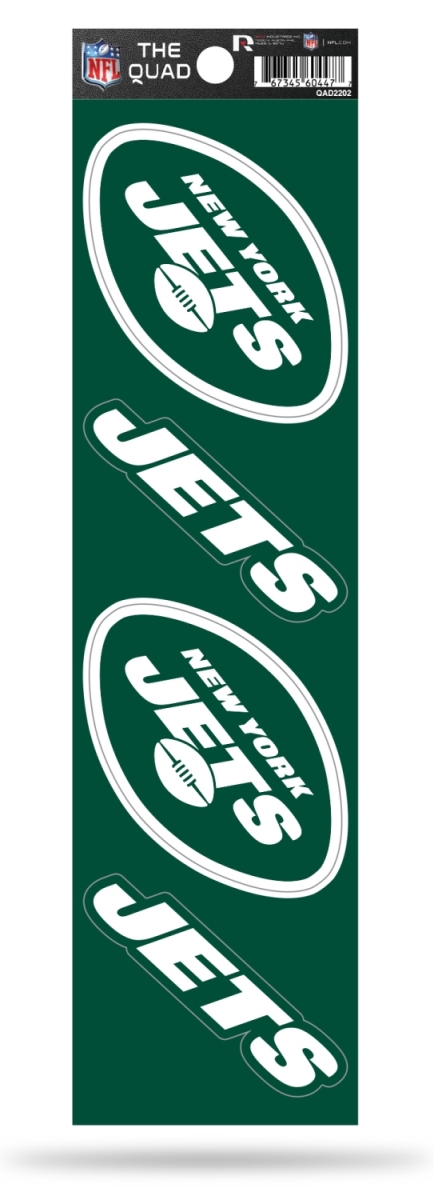 QAD2202 2.5 in. York Jets Quad Decal Set