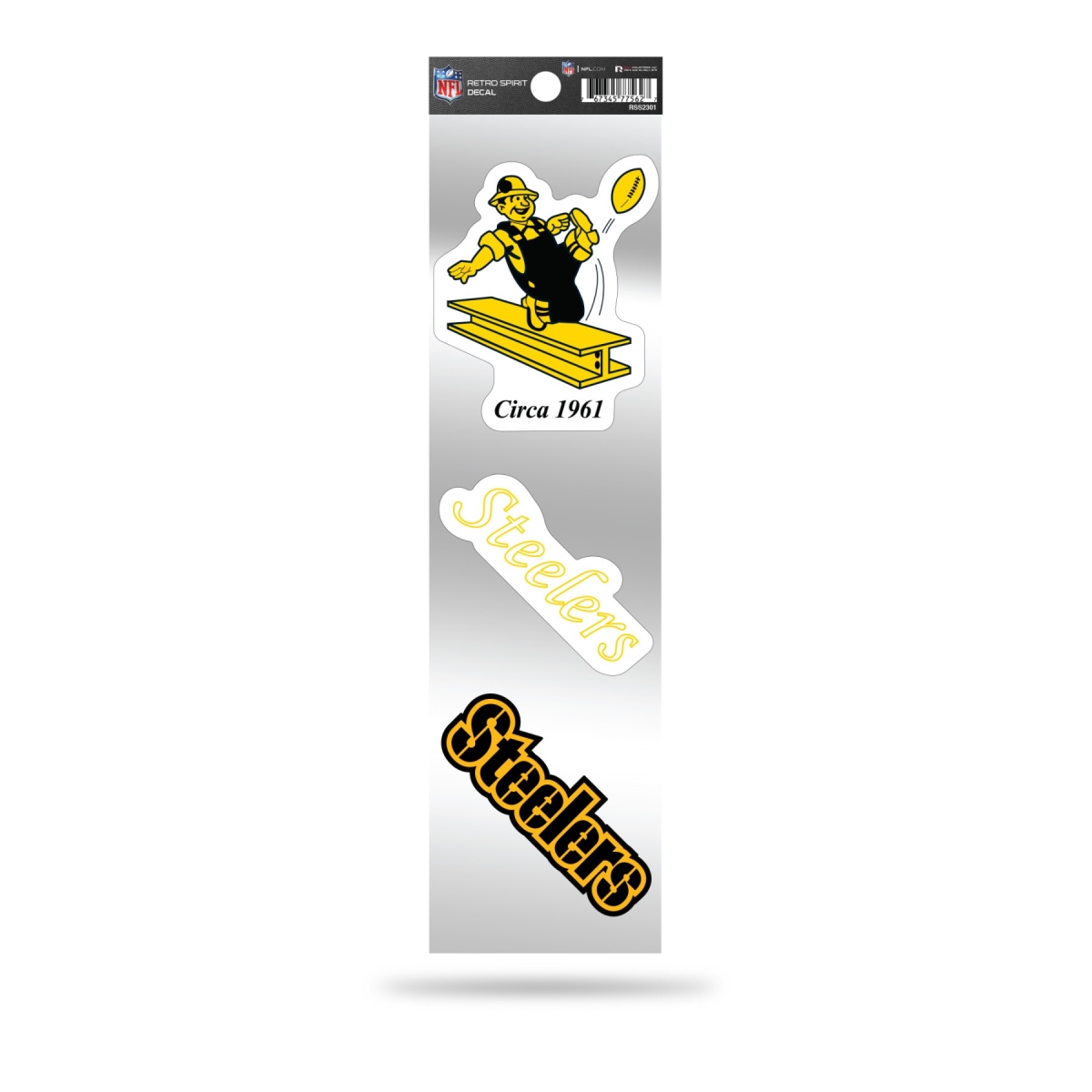 RSS2301 3 in. Pittsburgh Steelers Retro Spirit Decals