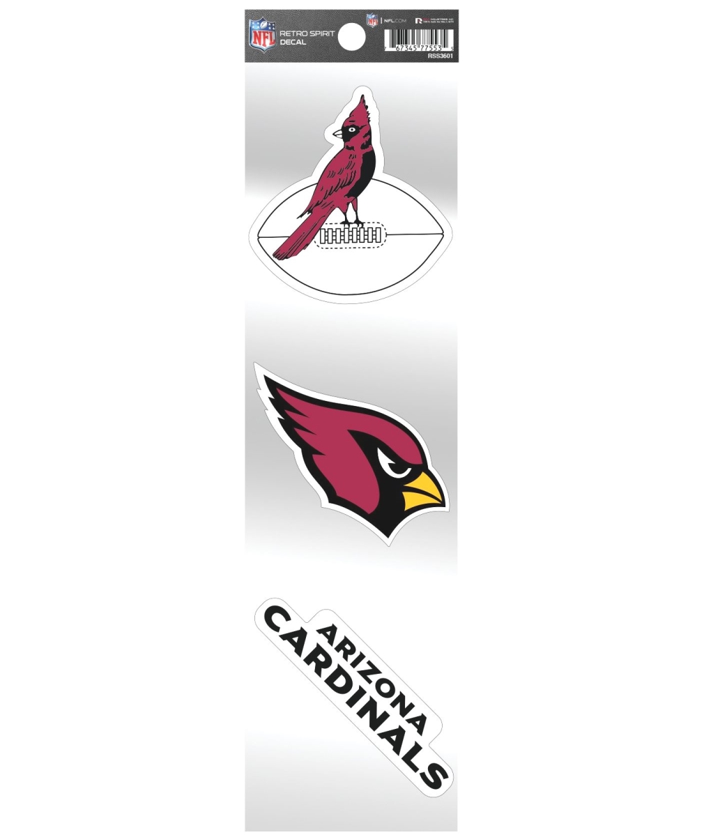 RSS3601 3 in. Arizona Cardinals Retro Spirit Decals