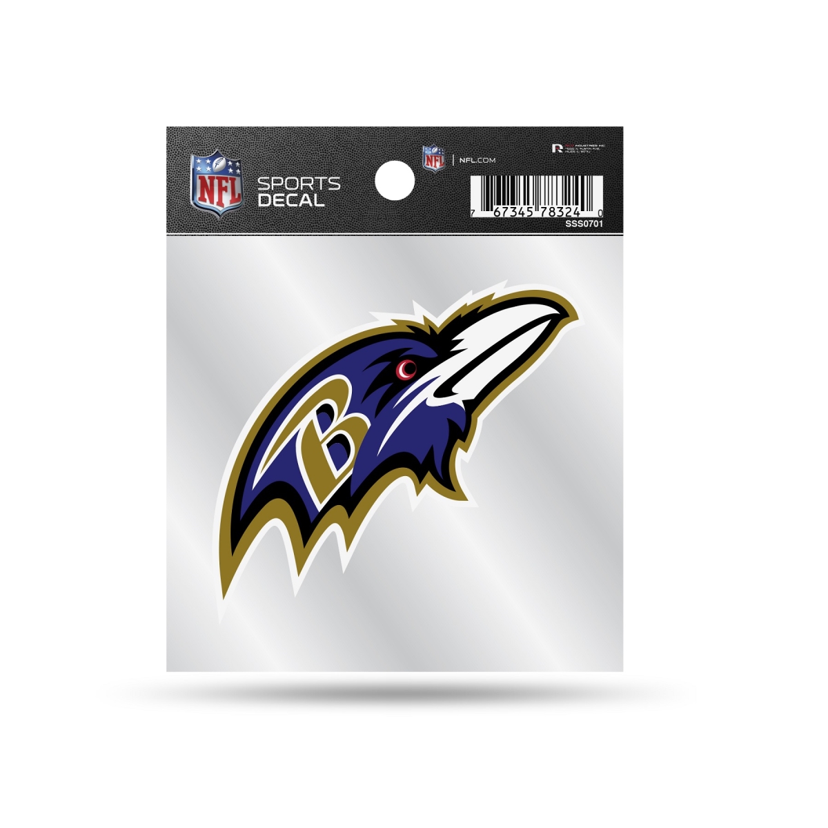 SSS0701 5 x 4 in. Baltimore Ravens Sports Decal