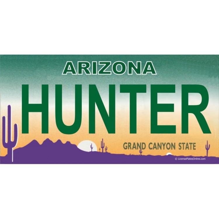 LPO1482 Arizona Hunter Photo License Plate