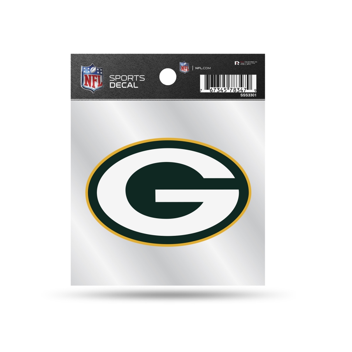 SSS3301 5 x 4 in. Green Bay Packers Sports Decal
