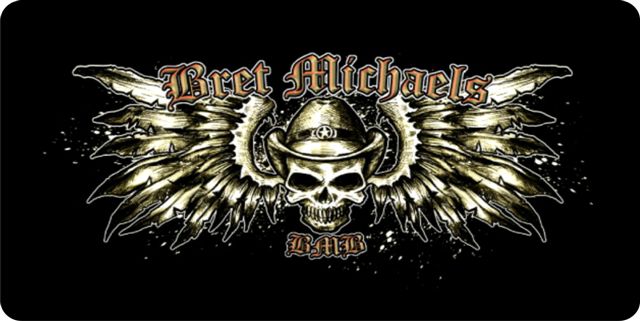 LPO1055 Bret Michaels Photo License Plate