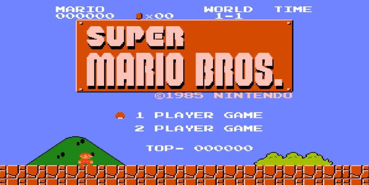 LPO1410 Super Mario Bros Photo License Plate