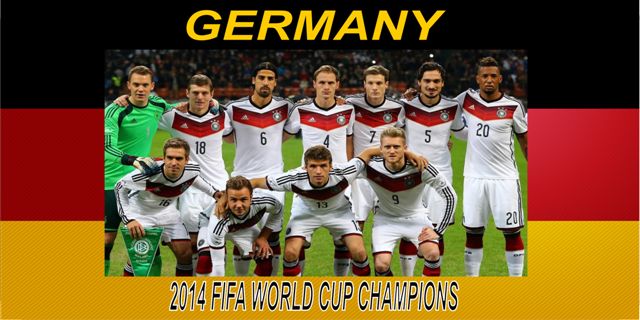 LPO1699 Germany 2014 World Cup Champs Photo License Plate