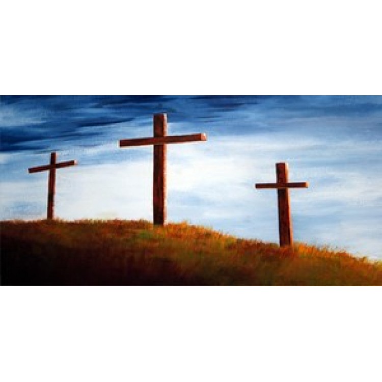 LPO767 Three Crosses No.2 Photo License Plate