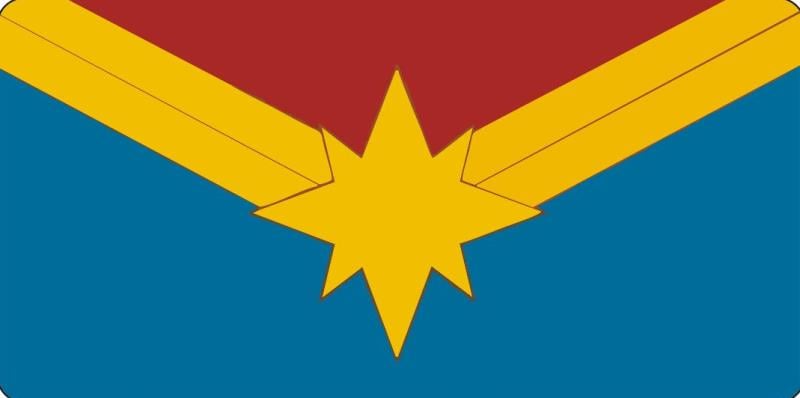 LPO4102 6 x 12 in. Ms. Marvel Logo Photo License Plate
