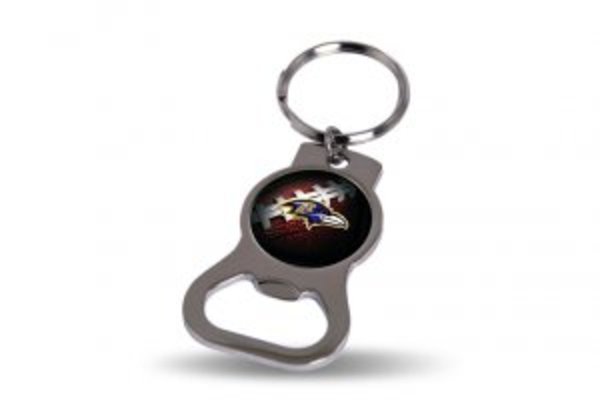 Picture of 212 Main BOK0701 Baltimore Ravens Keychain & Bottle Opener