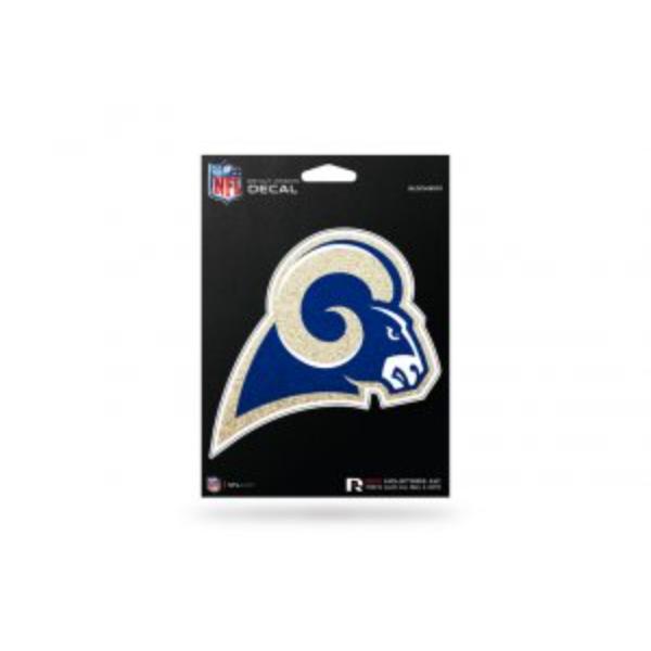 GLDCM3001 5 in. St. Louis Rams Glitter Die Cut Vinyl Decal