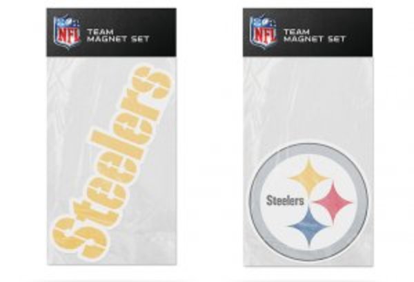 SLM2301 4 in. Pittsburgh Steelers Team Magnet Set
