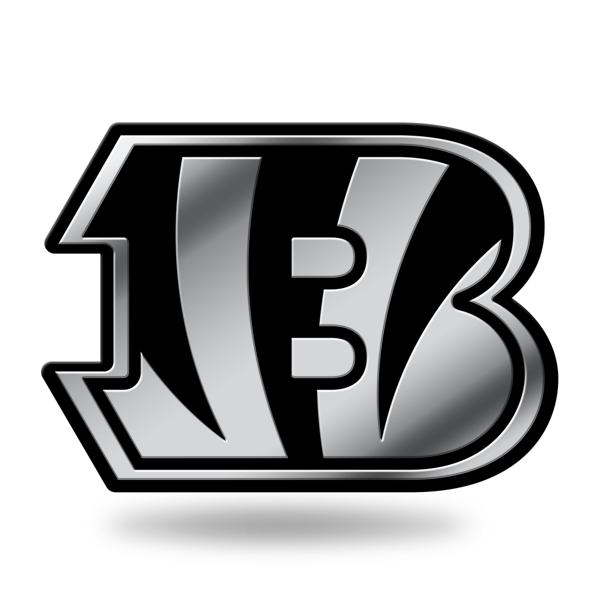 MEM3201 3 x 3 in. Cincinnati Bengals Chrome Auto Emblem
