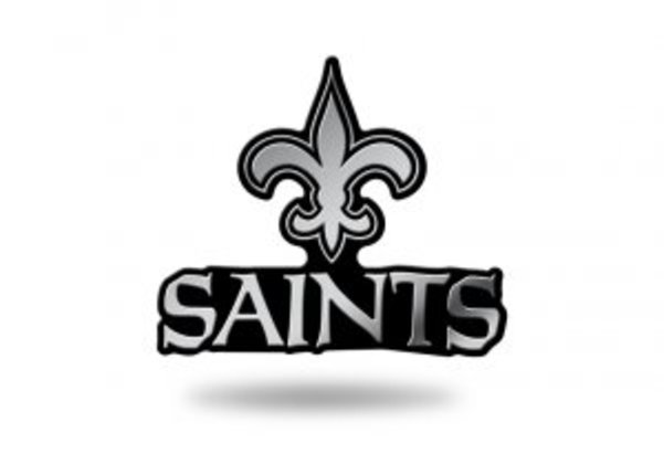 MEM1301 3 x 3 in. Orleans Saints NFL Plastic Auto Emblem