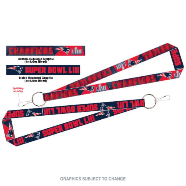 WC85957113 England Patriots Super Bowl Champs Lanyard