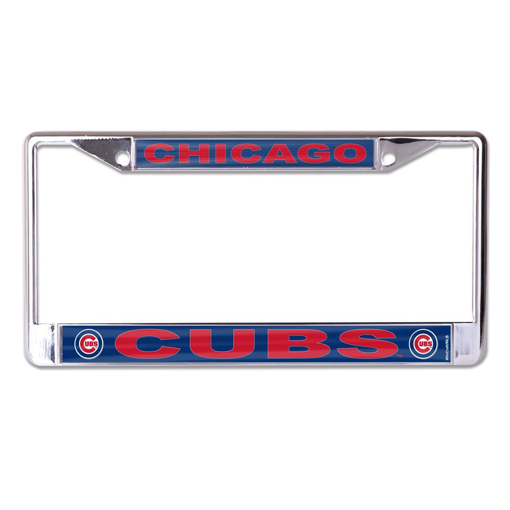 WCF0718321 Chicago Cubs Laser Chrome License Plate Frame
