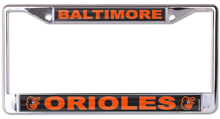 WCF0719221 Baltimore Orioles Laser Chrome License Plate Frame