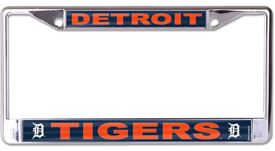 WCF0720121 Detroit Tigers Laser Chrome License Plate Frame