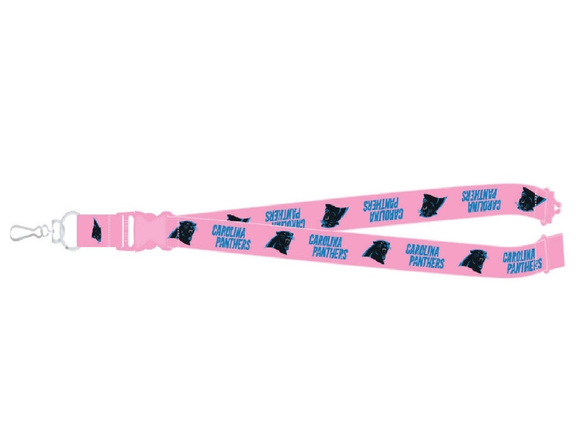 PSGLS0451973 Carolina Panthers Pink Lanyard with Safety Latch