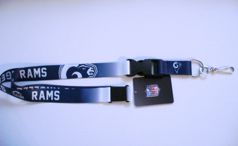 PSGLS0456187 Los Angeles Rams Crossover Lanyard with Safety Latch