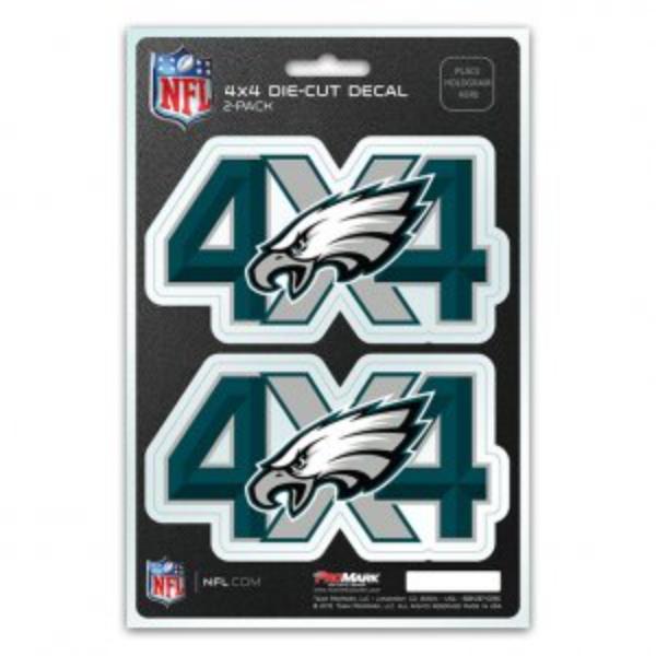 DST4NF23 Philadelphia Eagles 4 x 4 Decal Pack